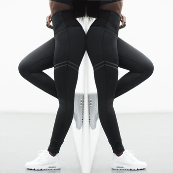 De Înaltă Elastic De Fitness Sport, Jambiere, Colanti Slim Funcționare Sport Sport Pantaloni Femei Pantaloni De Yoga Uscare Rapidă Formare Pantaloni