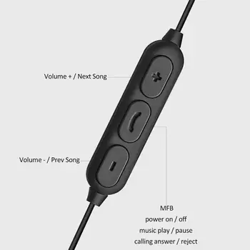 Căști Bluetooth, cel Mai bun Wireless Sport Pavilioane cu Bas Bogat, V5.0 HiFi Stereo Anulare a Zgomotului în Ureche Căști