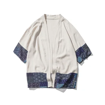 MrGoldenBowl Kimono Camasa Barbati Chinezi Streetwear Epocă Kimono Camasa Barbati Lenjerie Kimono Cardigan Barbati Tricou Plus Dimensiune 5XL 2020