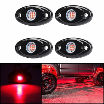 4 Păstăi de Rock LED Lumini Kit rezistent la apa Underglow LED Neon Traseu Instalatii de Lumini pentru Jeep Camion Offroad ATV Raptor Barca