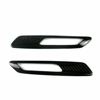 Pentru BMW F10 Seria 5 520 525 2011-2013 Fibra de Carbon Partea din Față Lumina Spranceana Pleoapa Autocolant Tapiterie