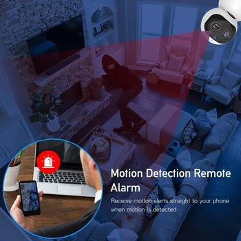 HD 1080P Interior Camera WiFi Smart Home Securitate, Supraveghere, camere IP CCTV 360 PTZ Monitor Copil / animal de Companie / Bona / Elder Wi Fi Cam