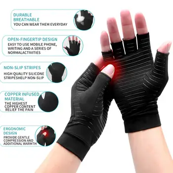 Moda Hot Vânzarea Cupru Fibra Glovess Anti Alunecare Care Lucrează Grădină Glovess