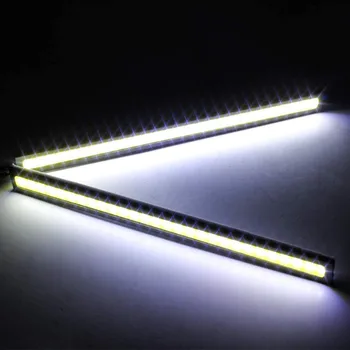 2 BUC 17cm Universal Daytime Running Light COB DRL LED-uri Auto Lampă de ceață Lumini Exterioare Auto Impermeabila Styling Auto Led DRL Lampa