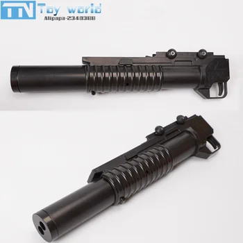 M203 Lansator de Grenade dublu baril de cristal glonț launcher reglabil feroviar ABS moneda accesorii pentru apă bullet pistol de jucărie