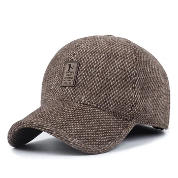 Toamna și iarna nou cald pălărie de iarnă în aer liber protecție pentru urechi pălării tricotate de sport de agrement șapcă de baseball bumbac camionagiu capace