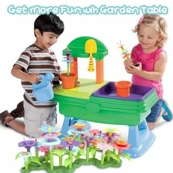 Grădină de flori, Jucării de Construcție a Construi Buchet Seturi pentru 3 4 5 6 Ani, Copiii de Învățare Timpurie THIN889