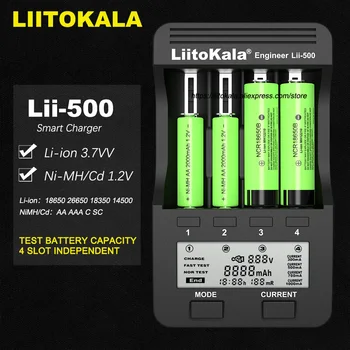Liitokala Lii-500 18650 baterie Lii-402 lii-202 lii-100 lii-S1 18650 acumulator 26650 21700 AA baterii AAA