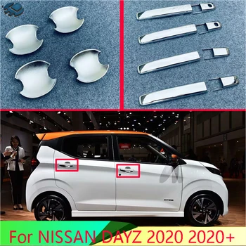 Pentru NISSAN DAYZ 2020+ Accesorii Auto ABS Cromat Mâner de Ușă se Acoperă Vasul ornamentului Bezel Accesorii Tapiterie