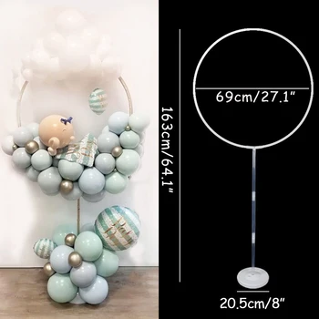 163x73cm Cerc Balon cu Cadru Arc Baloane Stand Holder Kit decoratiuni de Nunta