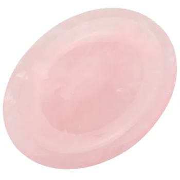 SUNYIK 1Lot (5Pc) Naturale Roz Cristal de Cuarț Degetul mare vă faceți Griji Piatra Top Forate Oval Palma Pandantiv Piatra Anxietate de Vindecare Reiki