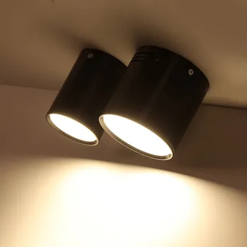Estompat LED COB Spoturi Plafon lampă AC85-265V 5W 7W 9W 12W 15W Rotund Spoturi Cald Alb Rece LED Lampă de Iluminat Interior