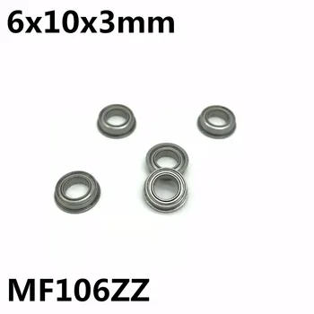 10buc MF106ZZ 6x10x3 mm Flanșă Rulmenti Deep Groove Ball Rulmenți de Înaltă Calitate MF106Z MF106