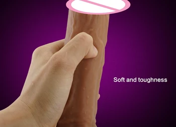 7/9in Super Realist Penis artificial Sex Instrument Flexibil Penisului Penis cu ventuza Produse pentru Adulți de sex Feminin Masturbari Jucarii Sexuale Pentru Femei
