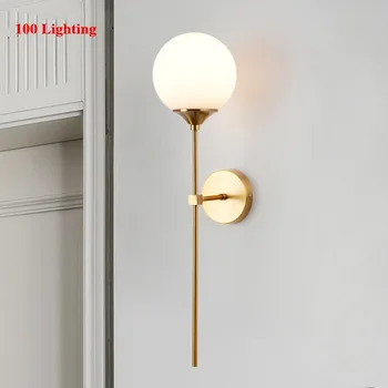 Brațul lung Noptiera CONDUS Tranșee de Perete camera de zi Lampa de Perete Baie Cameră de Hotel Perete de Fum de Lumină Acasă de Sticlă corp de iluminat Lampa Nordice