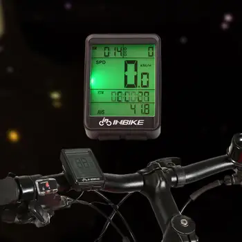 INBIKE Biciclete Biciclete de Calculator Kilometrajul Noapte Strălucire Calculatorul Contorului de parcurs MTB Bicicleta Vitezometru Bicicleta Cronometru cu Fir/fără Fir 2 Tipuri