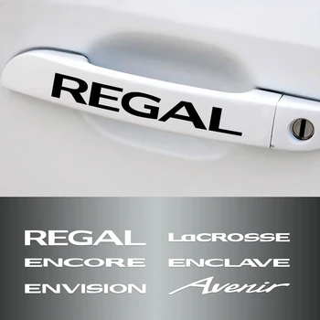 4buc Oglinzi Auto Wiper Decor Autocolante Auto Mânerul Ușii Pentru Buick Regal Lacrosse Bis Enclavă imagina Avenir Emblema Decal