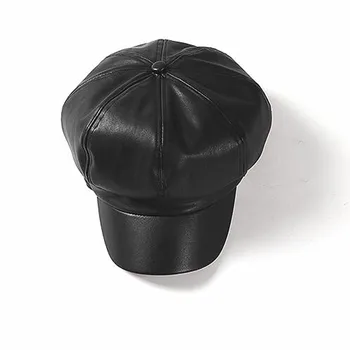 Xthree Primăvară auturn din piele PU pentru femei pălărie capac moda octogonal palarie cu cozoroc pălărie fată