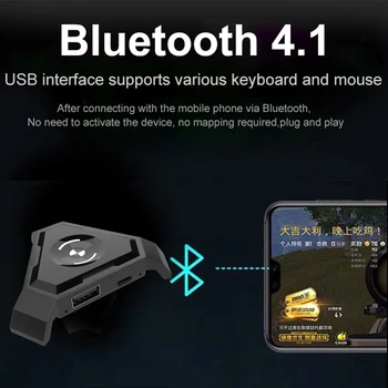 Plug and Play PUBG Mobil Gamepad Controller de Gaming Keyboard Mouse-ul Converter Pentru IOS Telefon Android la PC Bluetooth 4.1 Adaptor
