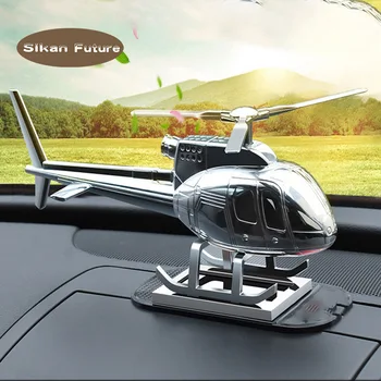 Masina Consumabile Creative Elicopter Decor de Înaltă calitate de Metal Cadou Solare Masina Parfumul Parfum Mașină de Avion Ornament