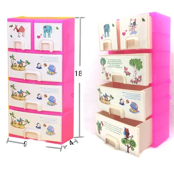 NK Set Accesorii Papusa Baby Jucarii Noi de imprimare Dulap Garderoba Pentru Papusa Barbie Fete Jucărie Printesa de Mobilier de Dormitor