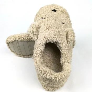 FAYUEKEY Toamna Iarna Acasă Câine de Desene animate Moale de Pluș, Papuci de Femei de Interior\ Podea Caldă Papuci de casă Pantofi Fete Cadou