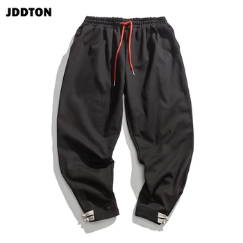 JDDTON Men ' s Bumbac Harem Pantaloni Solide Harajuku Liber Casual Stil Chinezesc de Agrement de Moda Streetwear Hip Hop de sex Masculin Pantaloni JE134