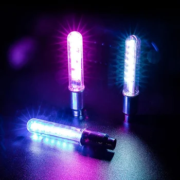 A08 Biciclete Cauciucuri Valve Stem de Lumină LED-uri Impermeabil Roată de Bicicletă, Lumini Colorate, Lumini de Volan