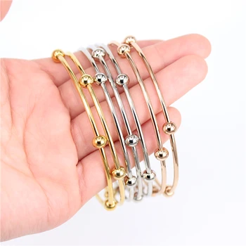 7pcs Clasic trei culori unu-șapte inel Brățări fixe margele de sex feminin bijuterii high-end flexibil cu cadă cu stil LH231