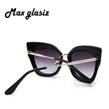 Maxglasiz Femei Supradimensionat Vintage Dungi Designer de Ochelari de Soare Pentru Femei Noua Moda Ochi de Pisică ochelari de Soare Retro Brand UV400 Gafas