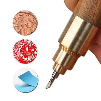 Dublă utilizare Cuțit Cuțite Pen Aliaj de Oțel, Gravură Sfat Marcarea Manuală Utilitate Ambarcațiuni din Lemn Tâmplar Instrumente DIY