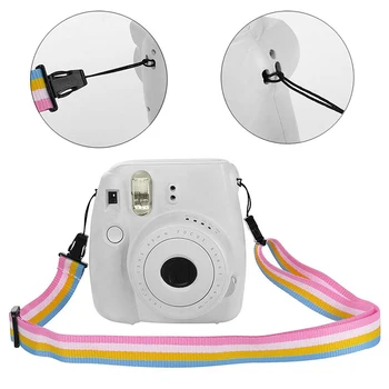 Camera Clar PVC Dur Caz Acoperire cu Curea pentru Fujifilm Instax Mini 9/8/8+ SP99