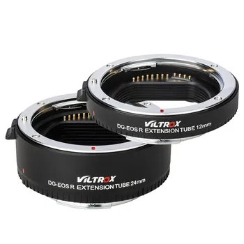 VILTROX DG-EOS R Metal de Montare Focalizare Automată AF Macro Extensie Tub Inel Adaptor(12mm+24mm) pentru Canon EOS R/EOS RP Obiectiv și aparat de Fotografiat