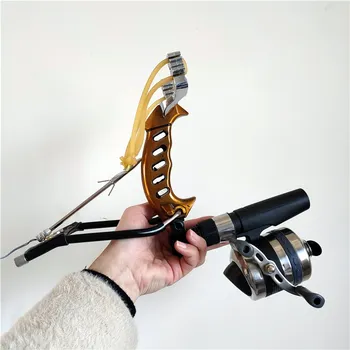 Puternic Multi-funcția de tir cu Arcul Arcul de Pescuit Pește de Fotografiere Catapulta Arc de Vânătoare de Pescuit Sling Shot Săgeată Kit Adult Praștie