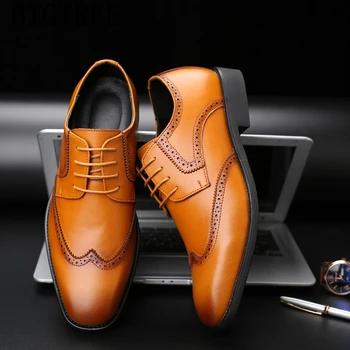 Brand De Lux Mens Rochie Pantofi Piele Barbati Pantofi Barbati Formale Moda Italiana Elegant Pantofi Pentru Bărbați Clasice Sapato Masculino