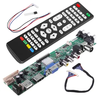 Universal scala kit 3663 TV Controller Driver Placa de Semnal Digital DVB-C DVB-T2 DVB-T Universal LCD UPGRADE