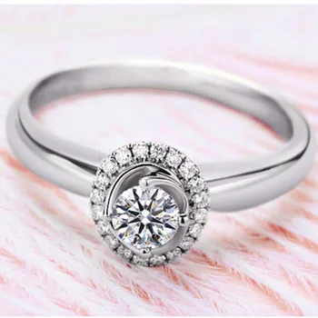 S925 Argint Naturale Inel cu Diamant Real pentru Femeile Bine Anillos De Bizuteria Argint 925 de Bijuterii de Nunta Bizuteria Cutie de Inel