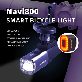 800LM Bicicleta Fața Capului de Lumina rezistent la apa Lanterna Pentru Bicicleta USB Reîncărcabilă MTB LED-uri Faruri cu Bicicleta Coada Stop