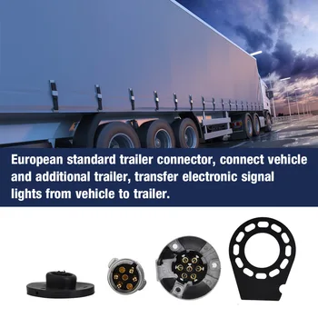 12V 7Pin standard European Trailer Priza Conector Adaptor Suport carcasă de aluminiu pentru rulote camioane RV bărci trailer