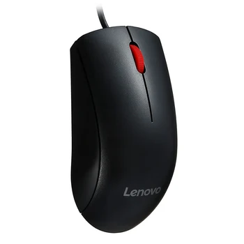 Original Lenovo Mouse-M120 Pro cu Fir Mouse Optic cu 1000DPI Roșu Role de Cauciuc pentru Desktop PC Laptop pentru Biroul de Acasă, Folosind