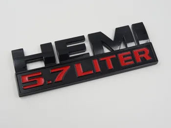 HEMI Insigna de 5.7 LITRI Masina Emblema Decal Insigna Sticker potrivit pentru Încărcător Dodge Ram 1500 Challenger Jeep Grand Cherokee 1 buc