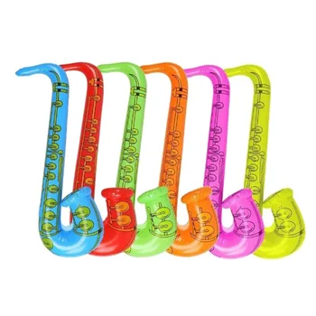 5PCS/set pentru Copii Gonflabile Instrument de Jucărie PVC Gonflabile Chitara pentru Copii Etapă Gonflabile Prop Microfon Jucării Gonflabile