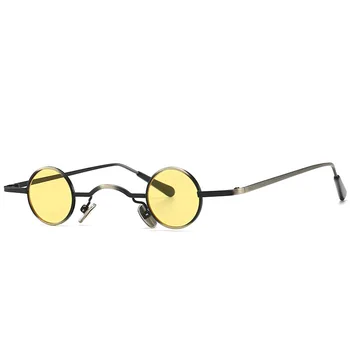 Runda Steampunk ochelari de Soare Femei 2020 Mici Rame Punk Bărbați ochelari de Soare Retro Ochelari de Epocă ochelari de Soare de Designer de Brand UV400