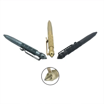 Apărare Tactice Pix de Buzunar din Aluminiu Militare Anti skid Pen autoapărare Tungsten din oțel capul Pen Întrerupător de Sticlă Kit de Supraviețuire Pixuri