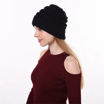 Moda Hip-hop Căciuli Palarie Unisex Solid de Iarnă Pălării Tricotate Casual Lână Capac pentru Barbati Femei Cald Tricotate Pălărie de Iarnă Accesorii