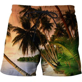 Moda Barbati Pantaloni de Plajă uscare Rapidă Om Pantaloni Scurți pentru Plus Dimensiune Pantaloni Nou Liber Casual 3D de Imprimare Digitală pantaloni Scurți pentru Bărbați