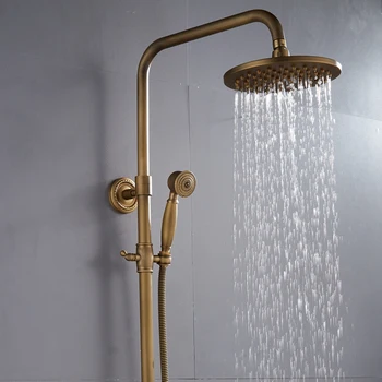 European stil retro cupru antic duș cabină de duș set duș cadă robinet de duș XT305