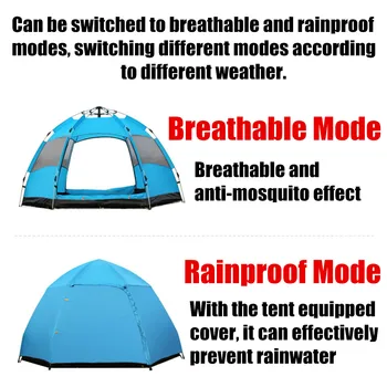 Automate de Camping Cort Easy Setup Cort de Familie Portabil în aer liber, Drumeții Plaja Cort Anti-UV cu Protectie solara Adăpost 5-8 Persoane
