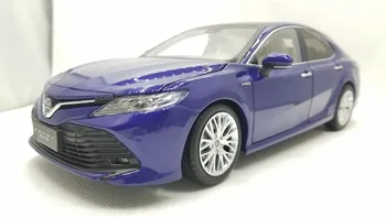 1:18 Model de turnat sub presiune pentru Toyota Camry Hibrid 2018 Albastru Aliaj Mașină de Jucărie Colecția de miniaturi-Cadou 8-a Generație XV70