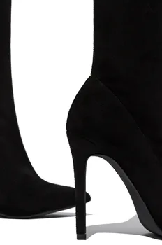 Femei Cizme Overknee Tocuri Inalte BootsWoman Zip Pantofi Pentru Femei 2020 Solid Casual Din Piele Confortabil Coapsei Cizme Pantofi Roșii